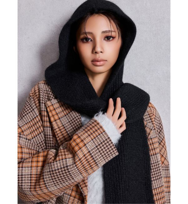 GYDA「Symmetry GYDAフードニットマフラー」|マフラー|