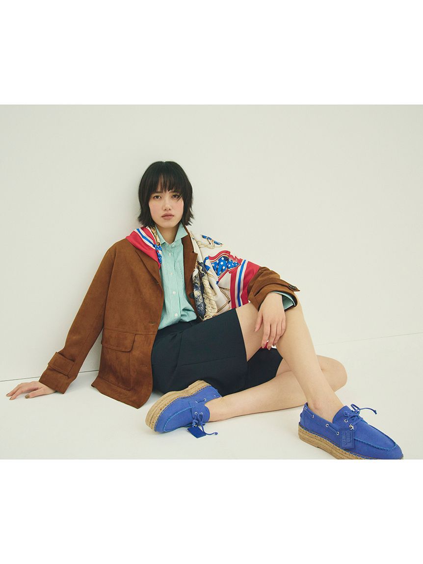 Mila Owen「ストライプドロストショートシャツ」|シャツ・ブラウス|