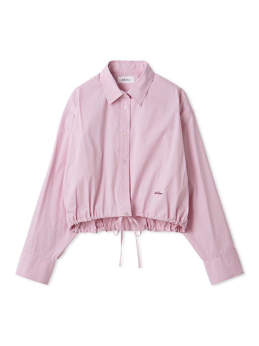 Mila Owen「ストライプドロストショートシャツ」|シャツ・ブラウス|PNK