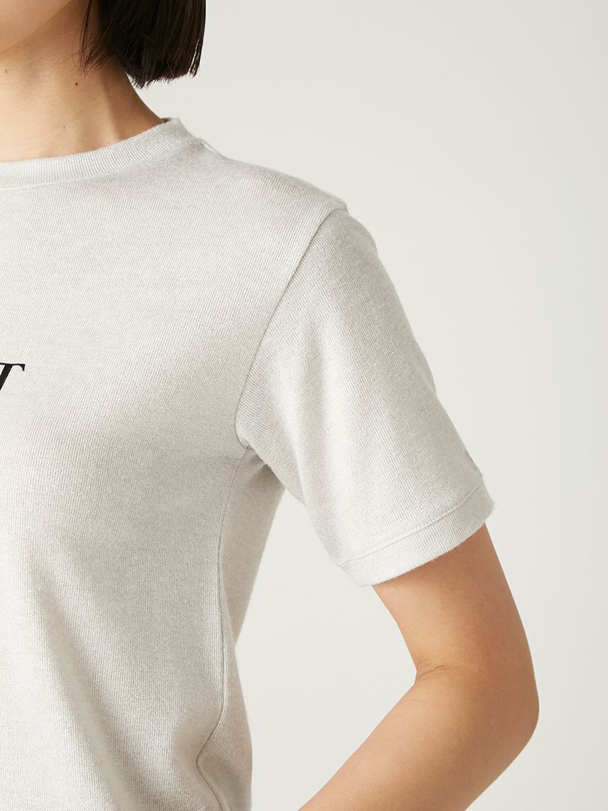 FRAY I.D「ラメフライスプリントTシャツ」|Tシャツ・カットソー|