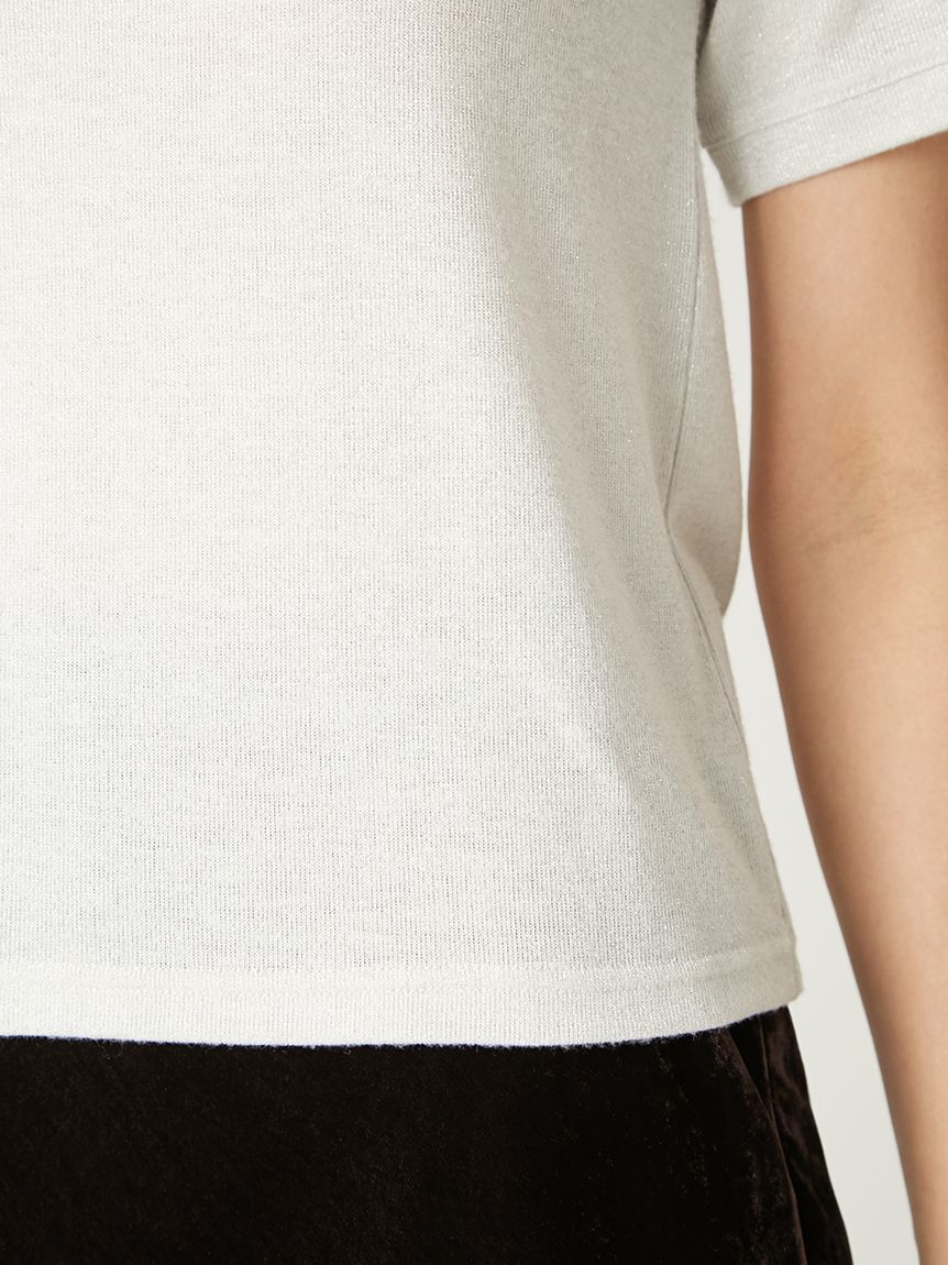 FRAY I.D「ラメフライスプリントTシャツ」|Tシャツ・カットソー|