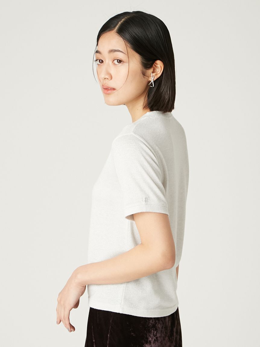 FRAY I.D「ラメフライスプリントTシャツ」|Tシャツ・カットソー|