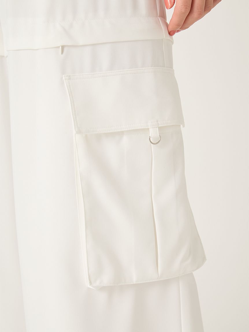 FRAY I.D「サイドファスナーカーゴパンツ／ウォッシャブル・防シワ・接触冷感」|チノ|