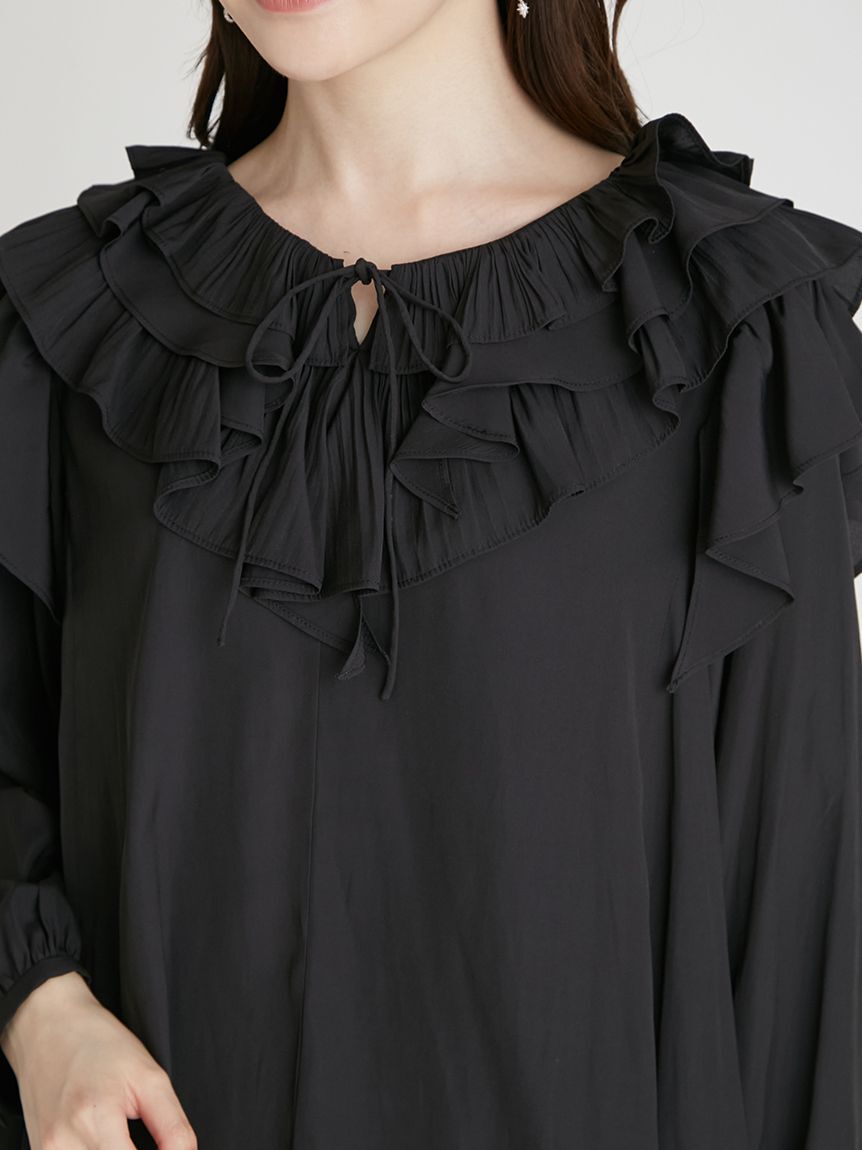 CELFORD「ラッフルプリーツ割線ブラウス」|シャツ・ブラウス|