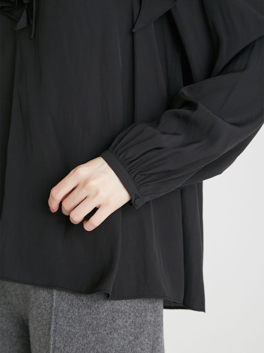 CELFORD「ラッフルプリーツ割線ブラウス」|シャツ・ブラウス|