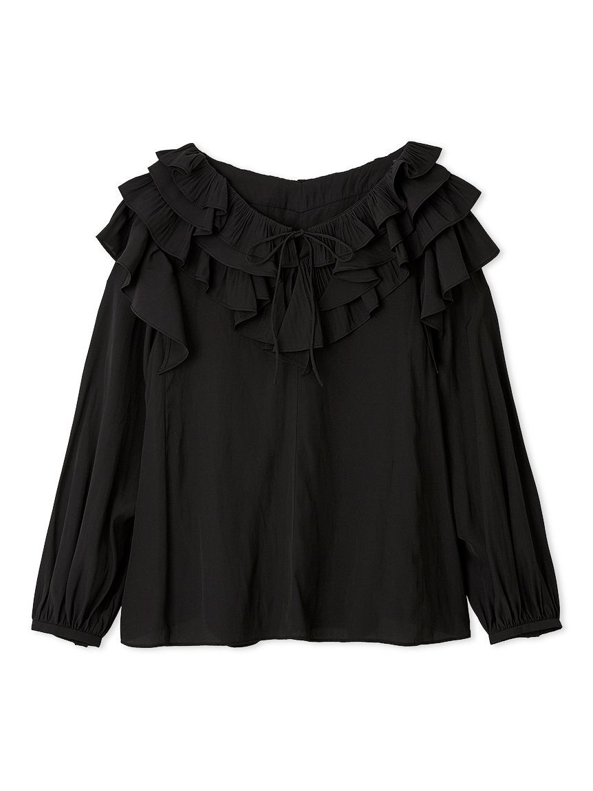 CELFORD「ラッフルプリーツ割線ブラウス」|シャツ・ブラウス|