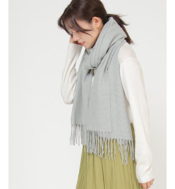 ikka「カシミヤタッチ無地マフラー」|マフラー|