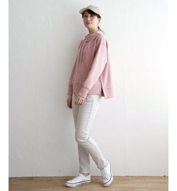 ikka「【親子おそろい】GOKU楽 カットスエードスピンドルプルオーバー」|パーカー|