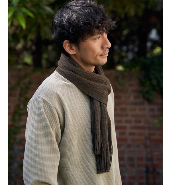 ikka「ラッセルシャドーストライプマフラー」|マフラー|