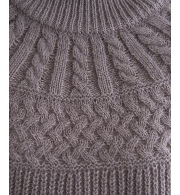 ikka「求心編みニットプルオーバー」|プルオーバー|