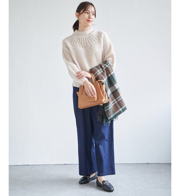 ikka「求心編みニットプルオーバー」|プルオーバー|