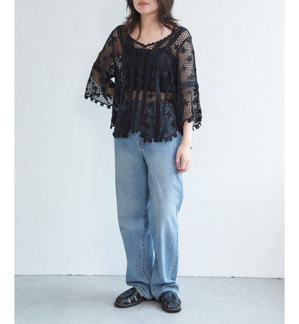 VENCE share style「かぎ編みトップス」|ニット・セーター|