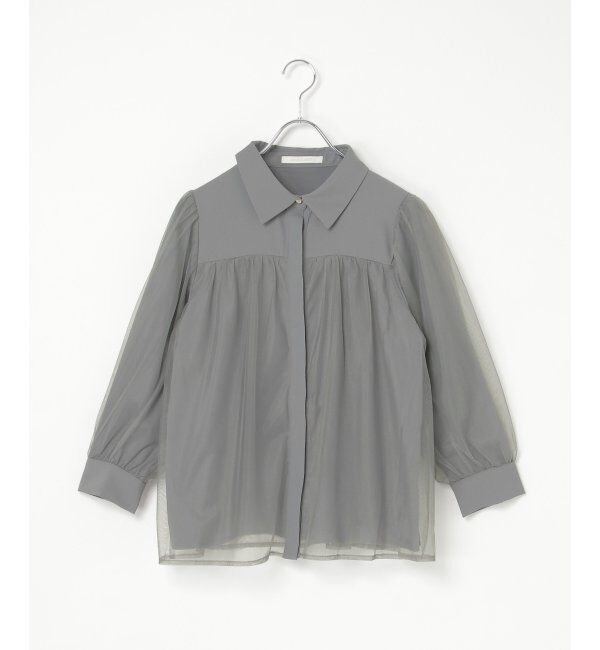 VENCE share style「チュールレイヤードシャツ」|シャツ・ブラウス|