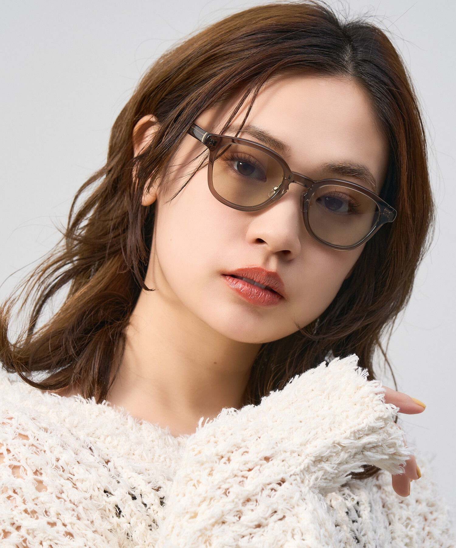  「Zoff | UNITED ARROWS ウェリントン型 サングラス クリアフレーム UVカット ズレ防止 ユナイテッドアローズ」|サングラス|