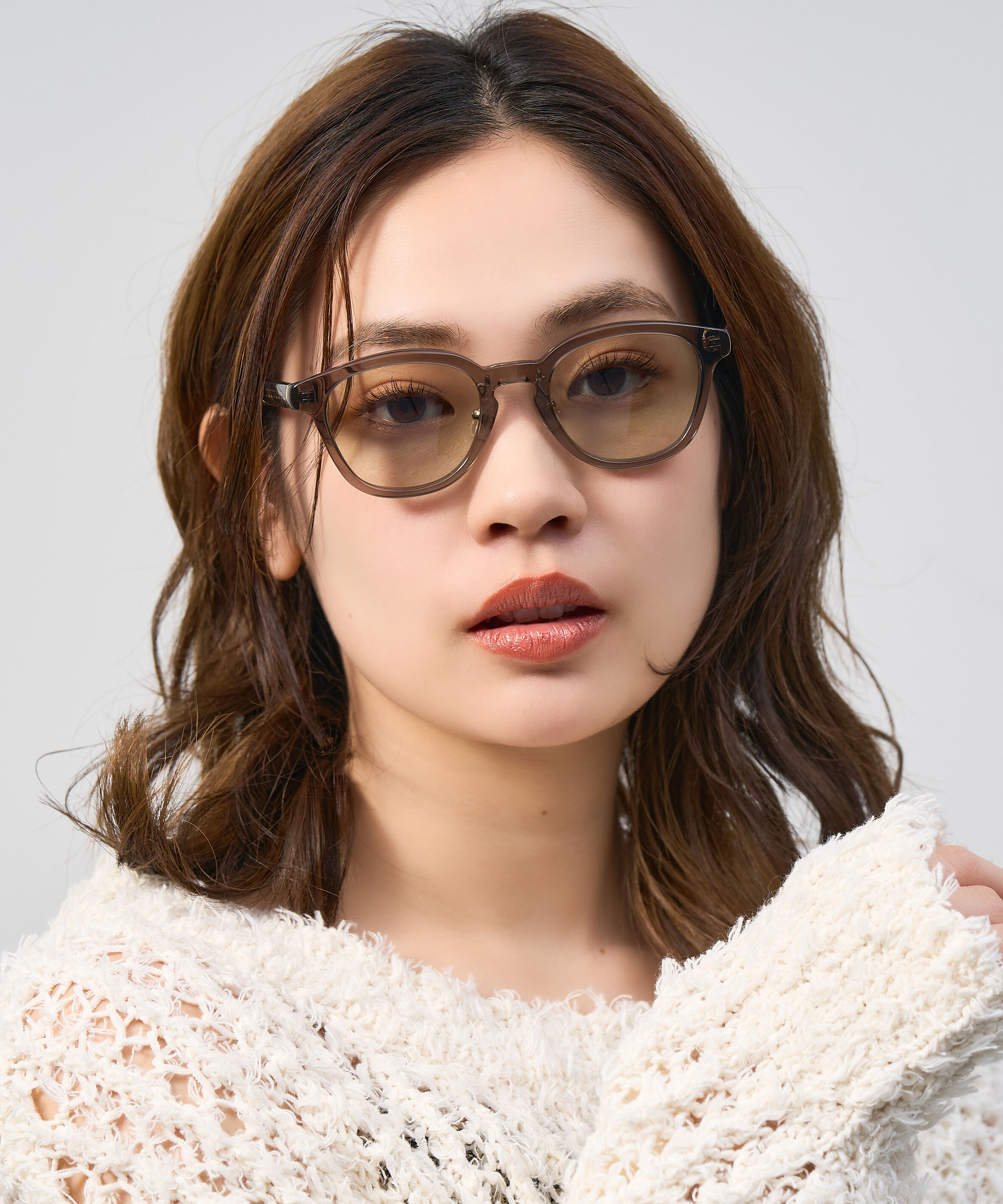  「Zoff | UNITED ARROWS ウェリントン型 サングラス クリアフレーム UVカット ズレ防止 ユナイテッドアローズ」|サングラス|