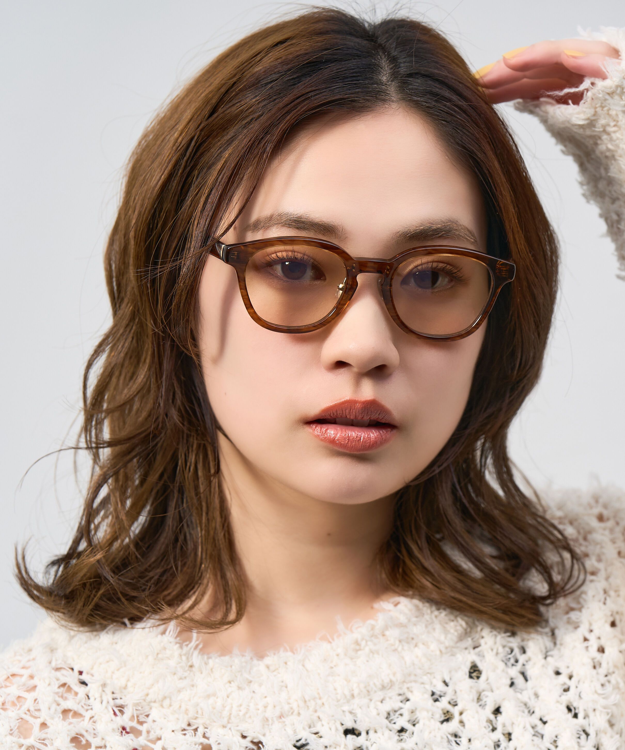  「Zoff | UNITED ARROWS ウェリントン型 サングラス クリアフレーム UVカット ズレ防止 ユナイテッドアローズ」|サングラス|