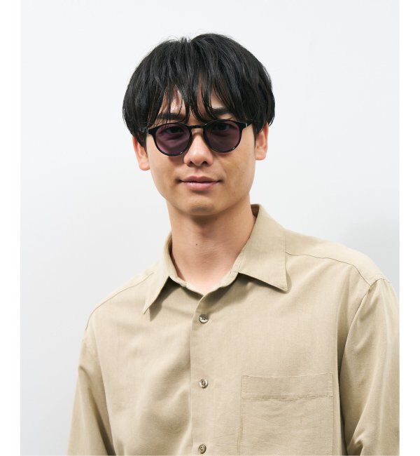  「【WEB限定】ボストン型 調光サングラス | カラーレンズ 軽量 紫外線対策 UVカット レンズの色が変わる」|サングラス|