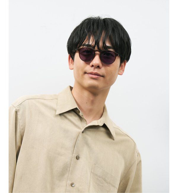  「【WEB限定】ボストン型 調光サングラス | カラーレンズ 軽量 紫外線対策 UVカット レンズの色が変わる」|サングラス|