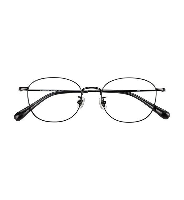  「ウェリントン型 メガネ 軽量｜メタルフレーム｜伊達メガネ 度付きメガネ｜大人可愛い  レンズ交換券付」|メガネ|