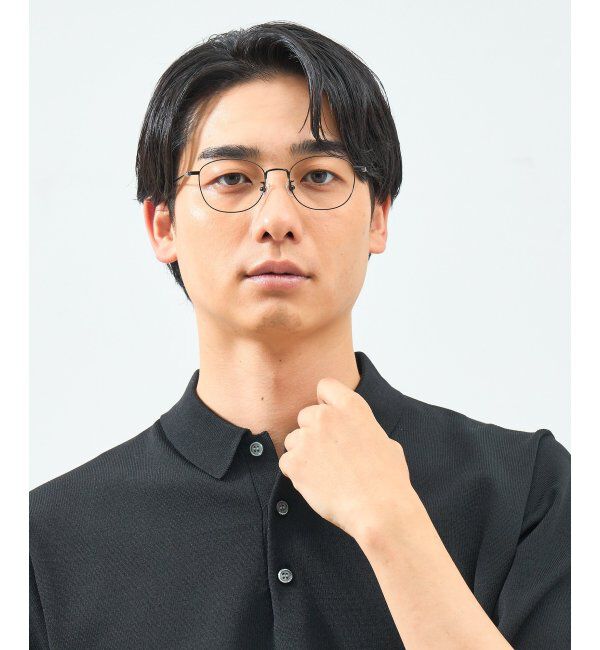  「ウェリントン型 メガネ 軽量｜メタルフレーム｜伊達メガネ 度付きメガネ｜大人可愛い  レンズ交換券付」|メガネ|