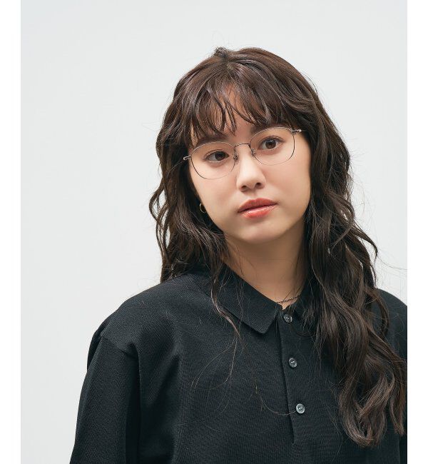  「ウェリントン型 メガネ 軽量｜メタルフレーム｜伊達メガネ 度付きメガネ｜大人可愛い  レンズ交換券付」|メガネ|ピンク