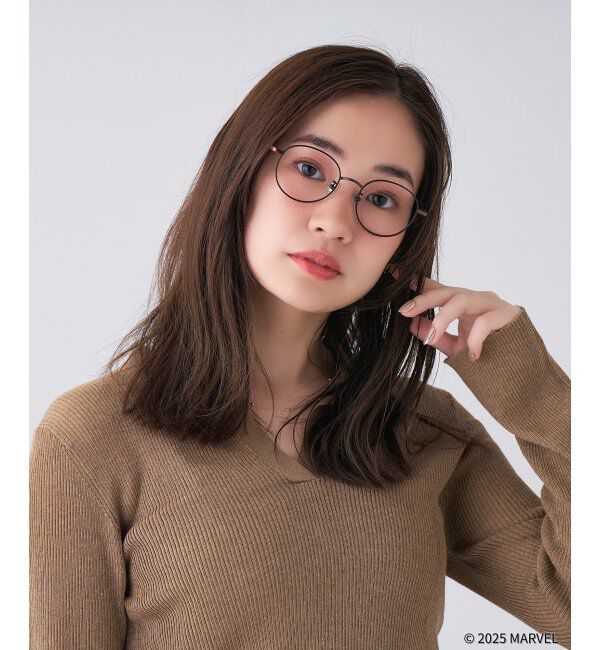  「MARVEL COLLECTION【デッドプール モデル】 メガネ | 伊達メガネ 度付き   レンズ交換券付」|メガネ|