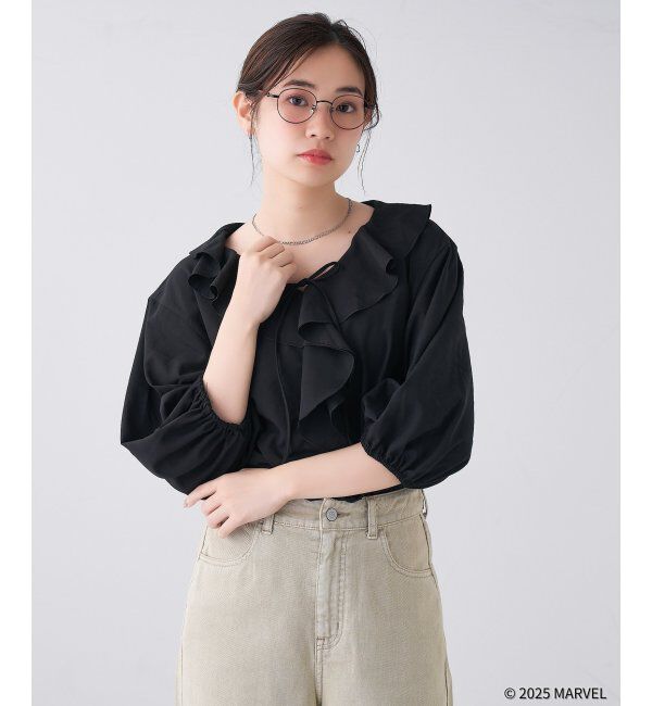  「MARVEL COLLECTION【デッドプール モデル】 メガネ | 伊達メガネ 度付き   レンズ交換券付」|メガネ|