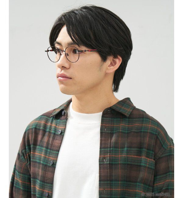  「MARVEL COLLECTION【デッドプール モデル】 メガネ | 伊達メガネ 度付き   レンズ交換券付」|メガネ|