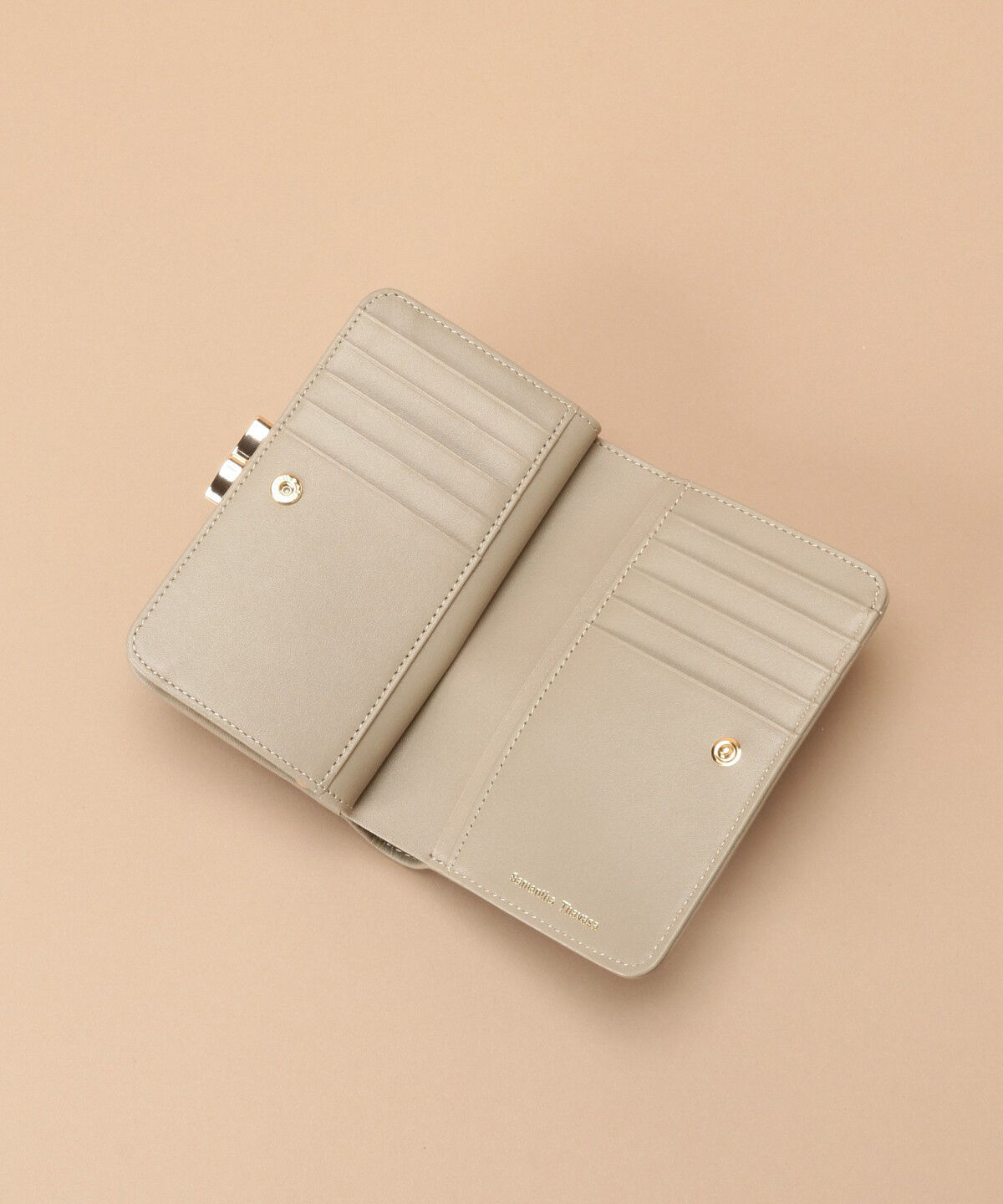Samantha Thavasa「シンプルバイカラー口金折財布」|財布|