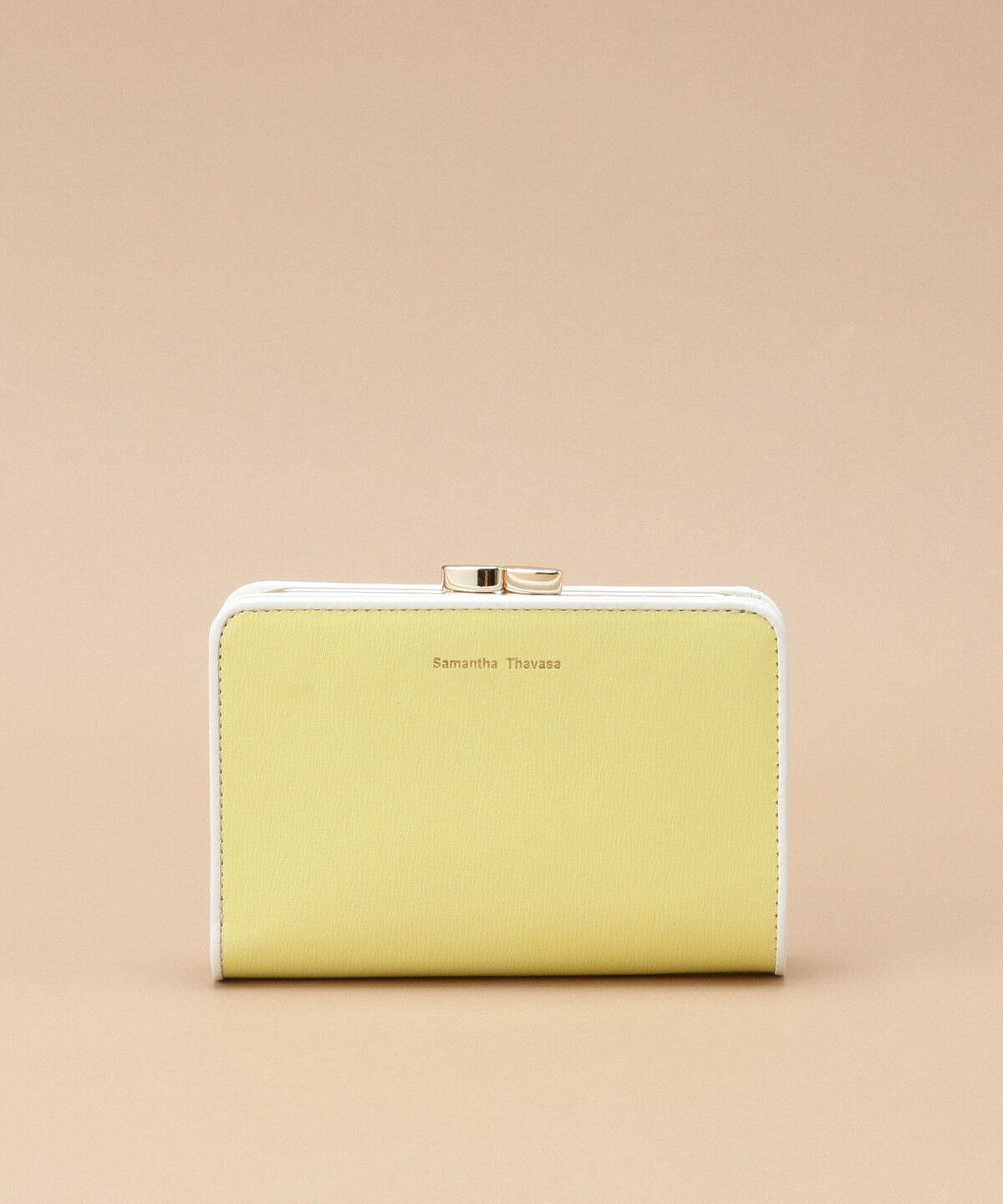 Samantha Thavasa「シンプルバイカラー口金折財布」|財布|イエロー