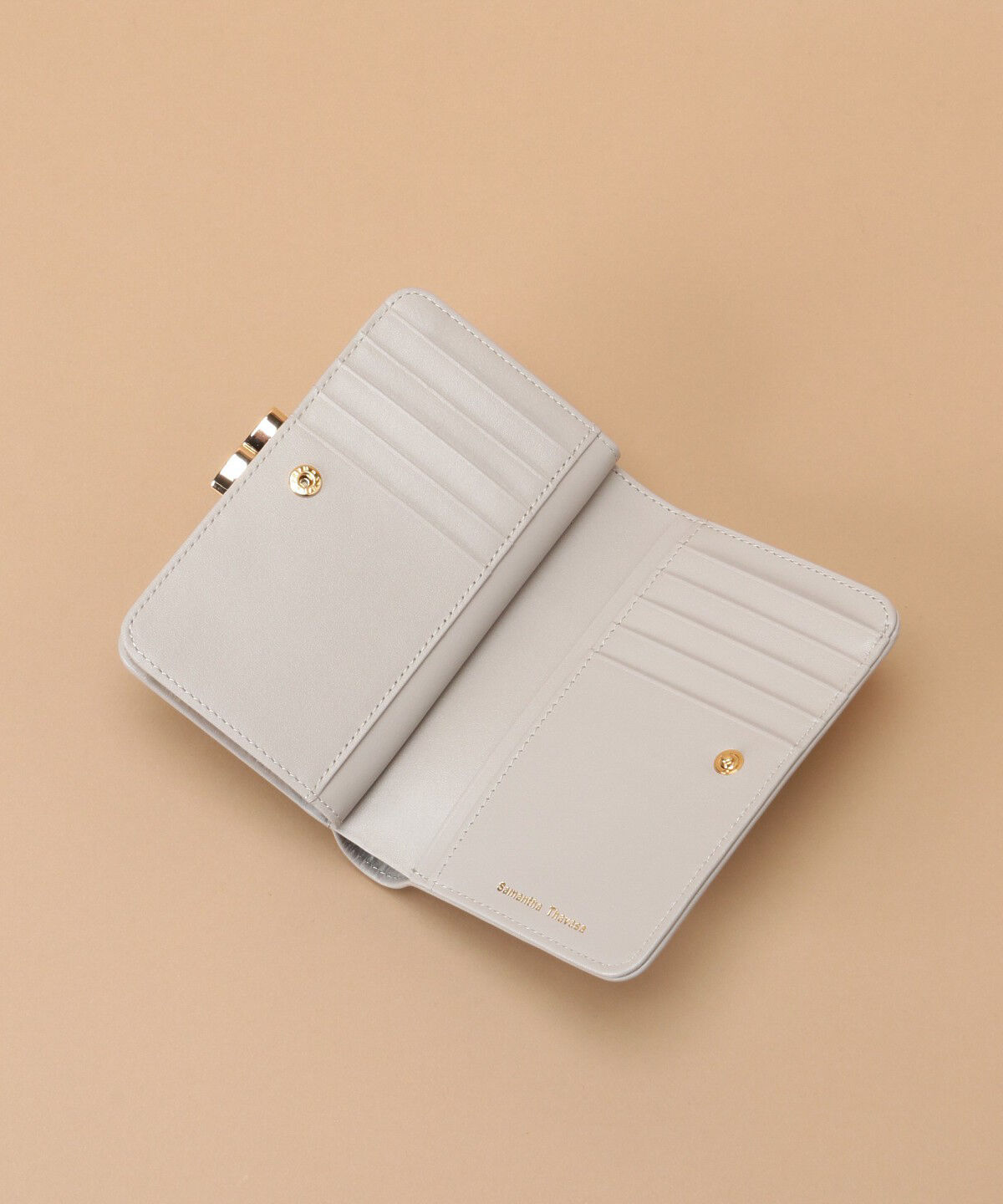 Samantha Thavasa「シンプルバイカラー口金折財布」|財布|