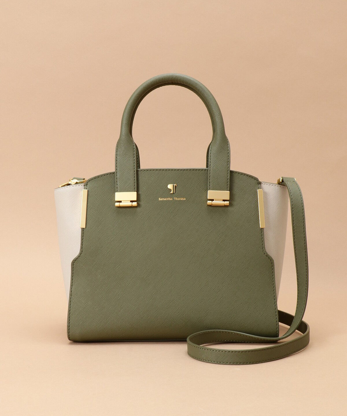 Samantha Thavasa「Pomme d'espoir ポムディスポワール バイカラーハンドルバッグ」|ハンドバッグ|