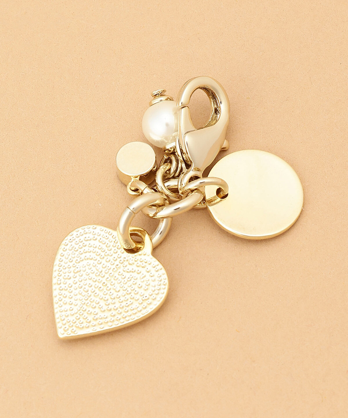 Samantha Thavasa「ゴールドハートファスナーチャーム」|チャーム・キーホルダー|