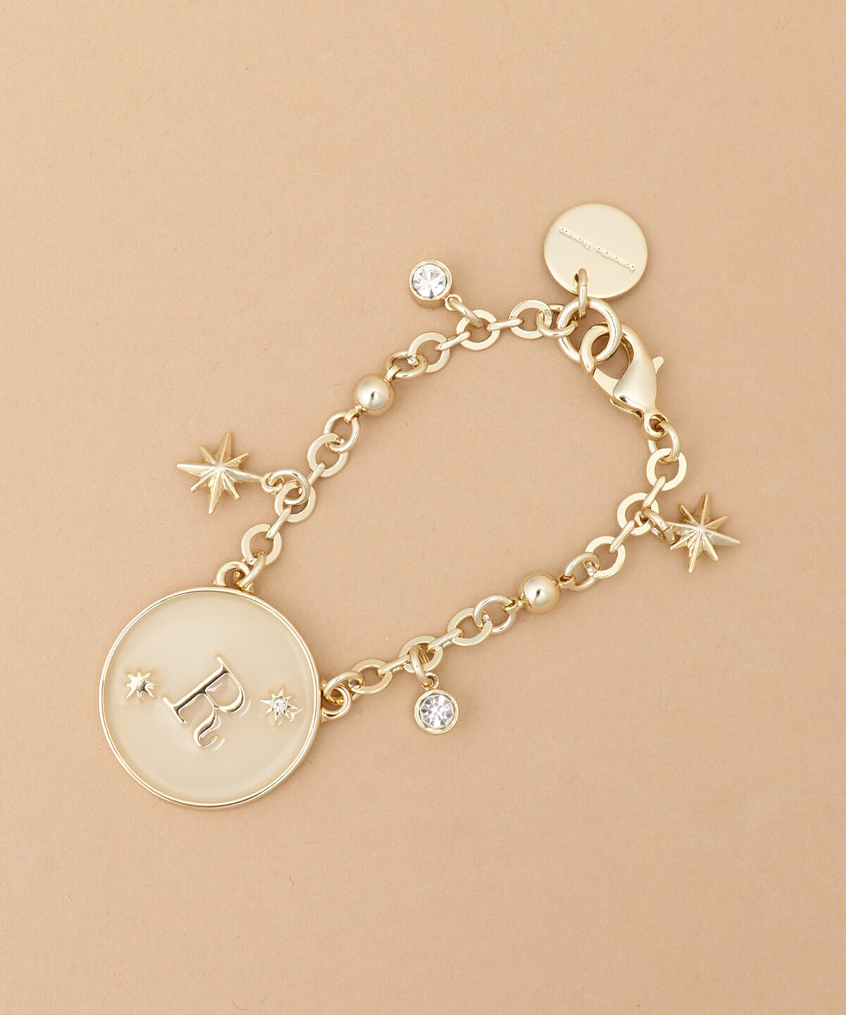 Samantha Thavasa「シャイニーイニシャルバッグチャーム R」|チャーム・キーホルダー|ゴールド