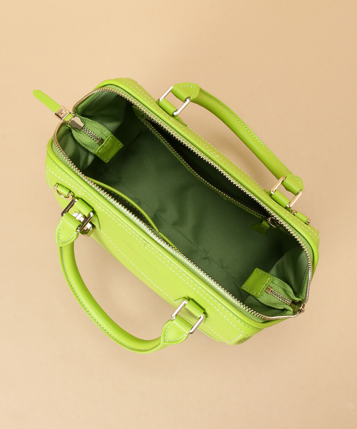 Samantha Thavasa「イタリアンカーフレザー ボストンバッグ 大サイズ」|ハンドバッグ|