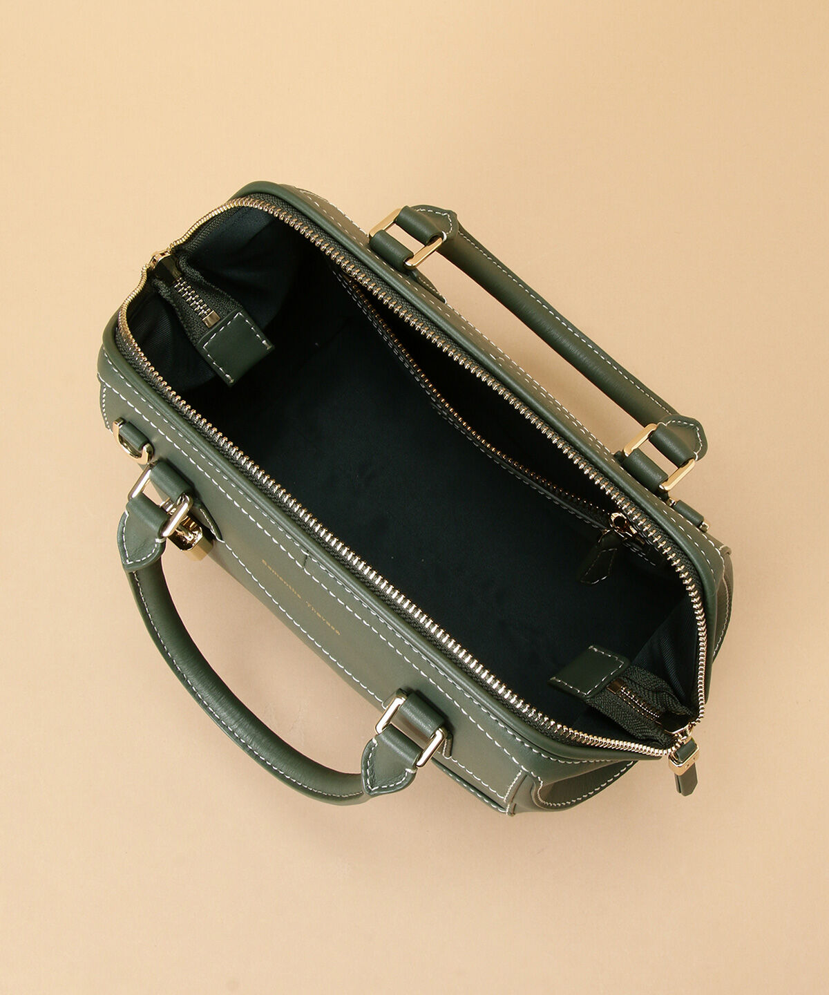 Samantha Thavasa「イタリアンカーフレザー ボストンバッグ 大サイズ」|ハンドバッグ|