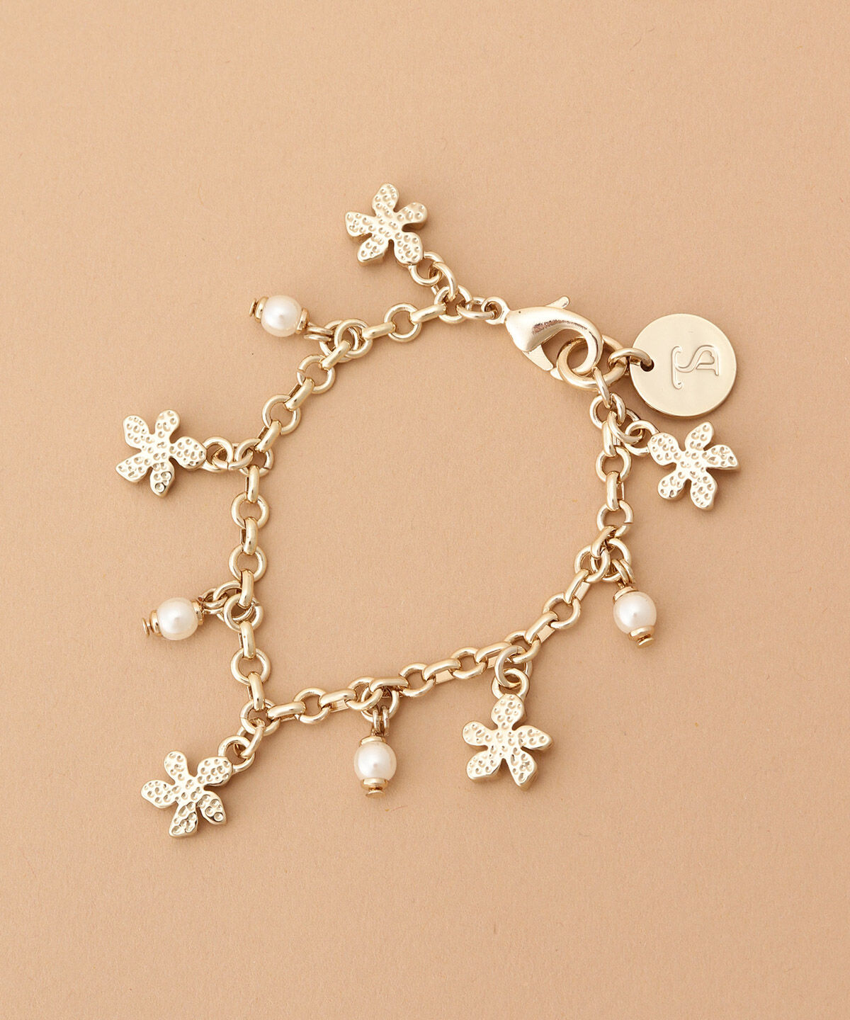 Samantha Thavasa「ゴールドフラワーバッグチャーム」|チャーム・キーホルダー|