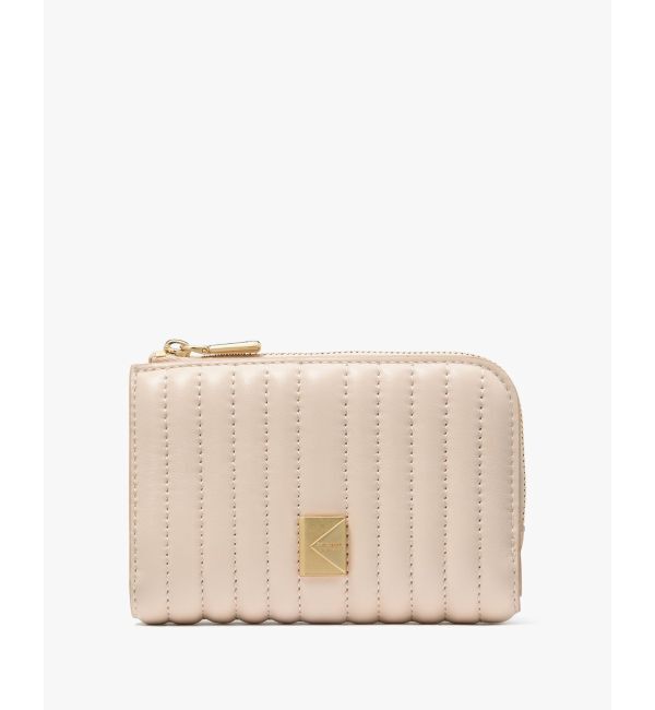 kate spade new york「デコ キルテッド コンパクト ウォレット」|財布|Pink