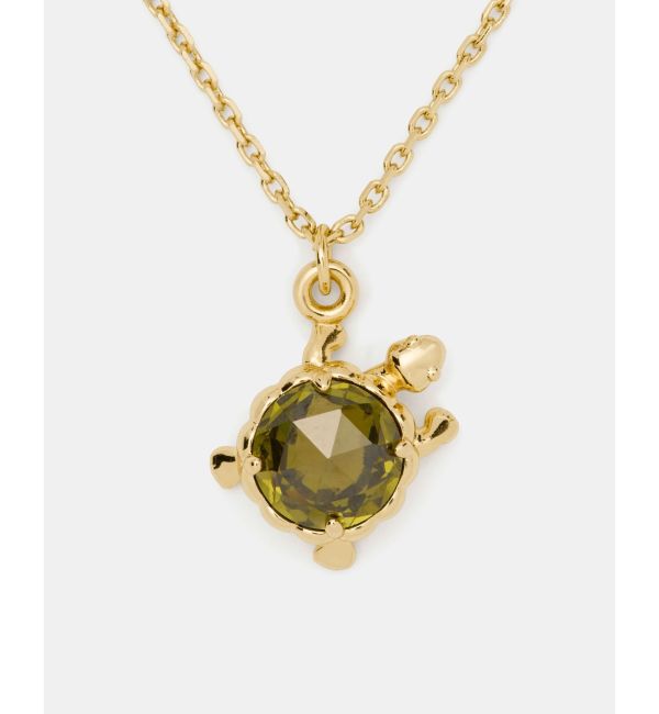 kate spade new york「シークレット ガーデン タートル ペンダント」|ネックレス|Green