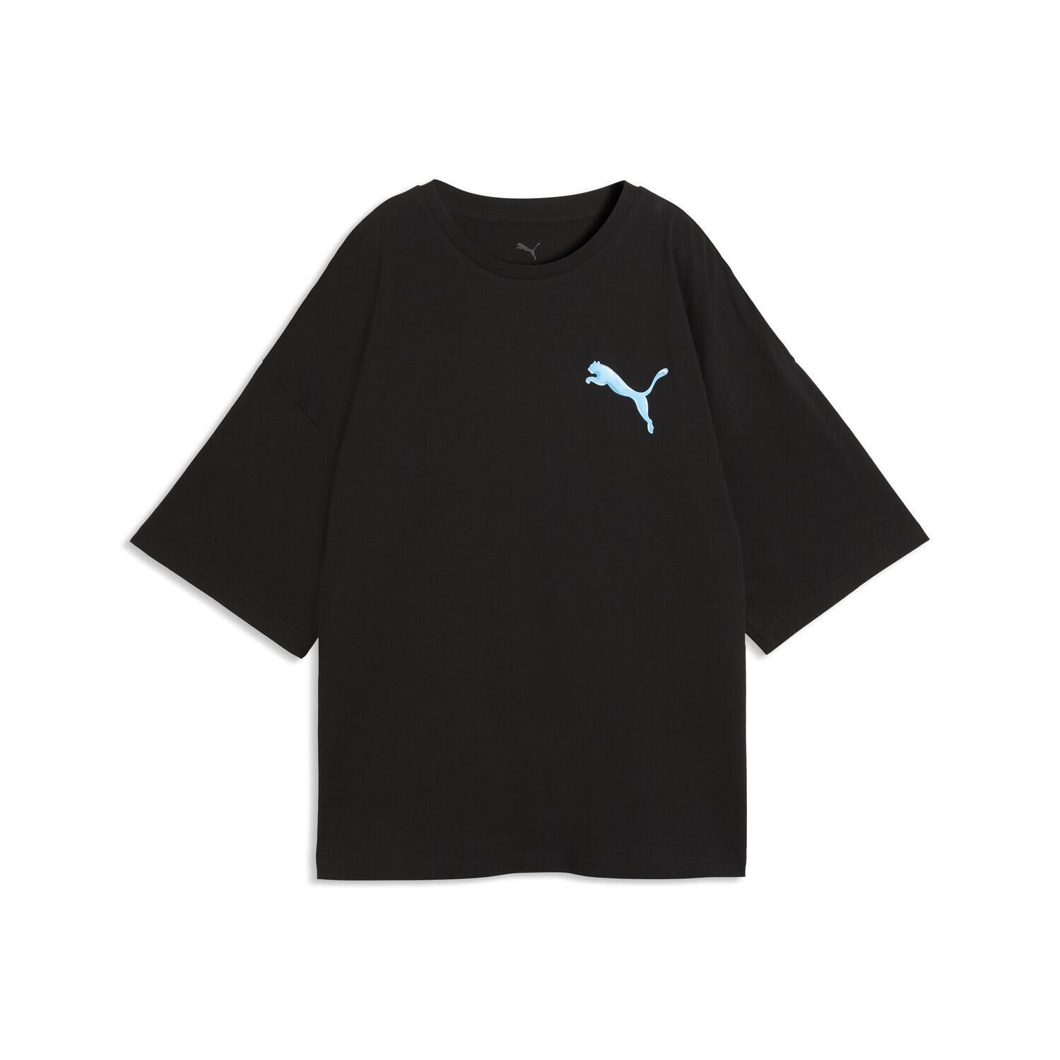 PUMA「【PUMA ｳｪｱ】W GRAPHICS BUBBLEOVERSIZED TEE」|Tシャツ・カットソー|ブラック