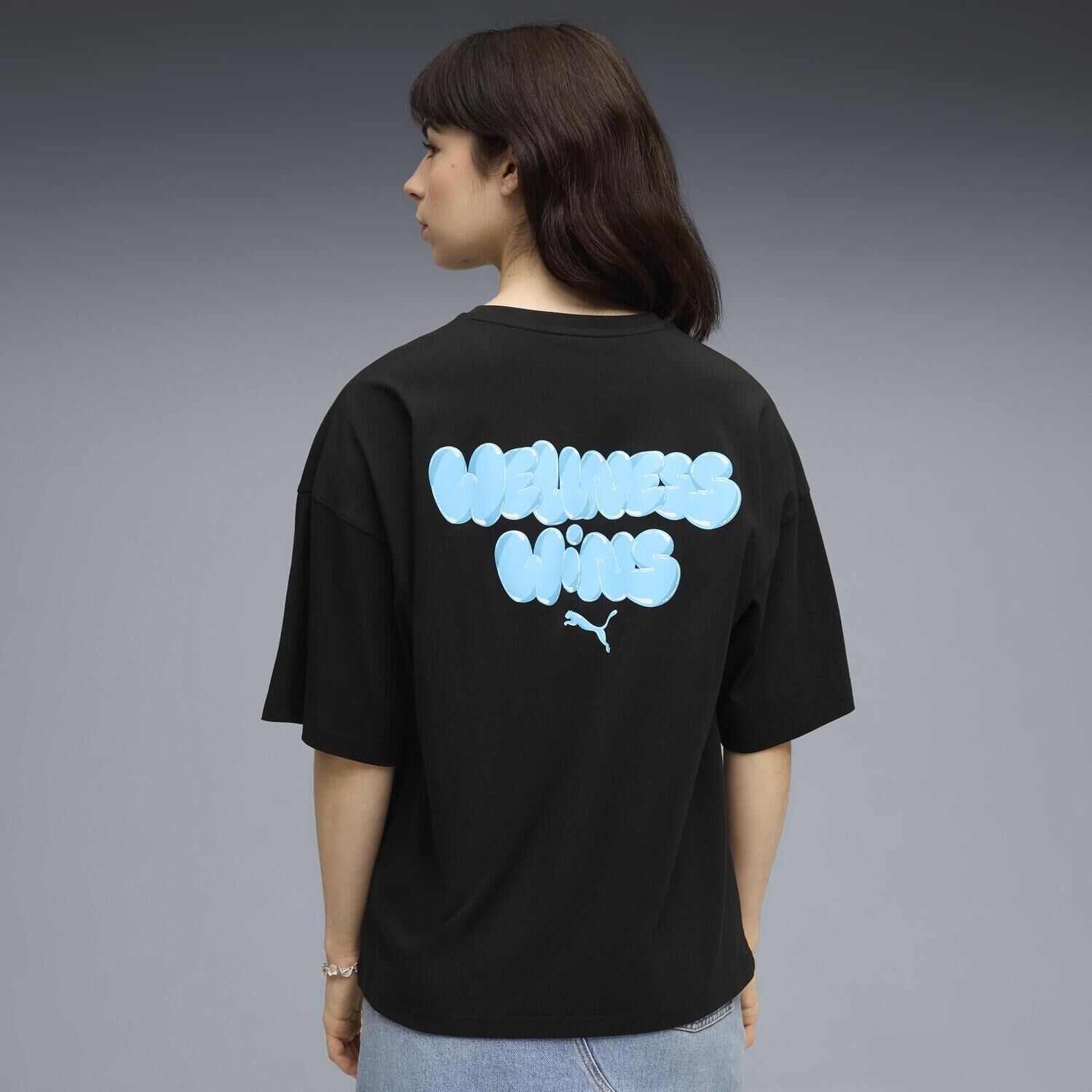 PUMA「【PUMA ｳｪｱ】W GRAPHICS BUBBLEOVERSIZED TEE」|Tシャツ・カットソー|