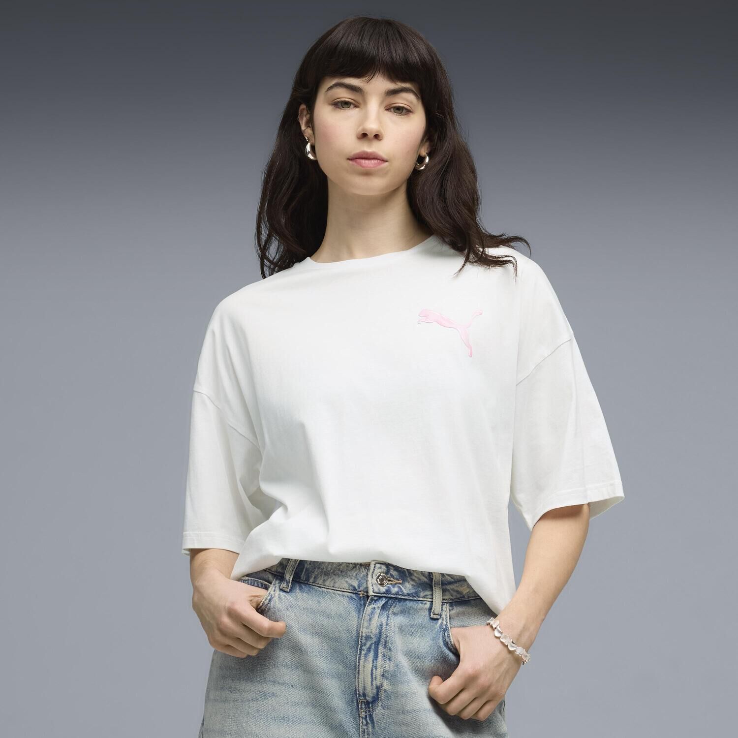 PUMA「【PUMA ｳｪｱ】W GRAPHICS BUBBLEOVERSIZED TEE」|Tシャツ・カットソー|