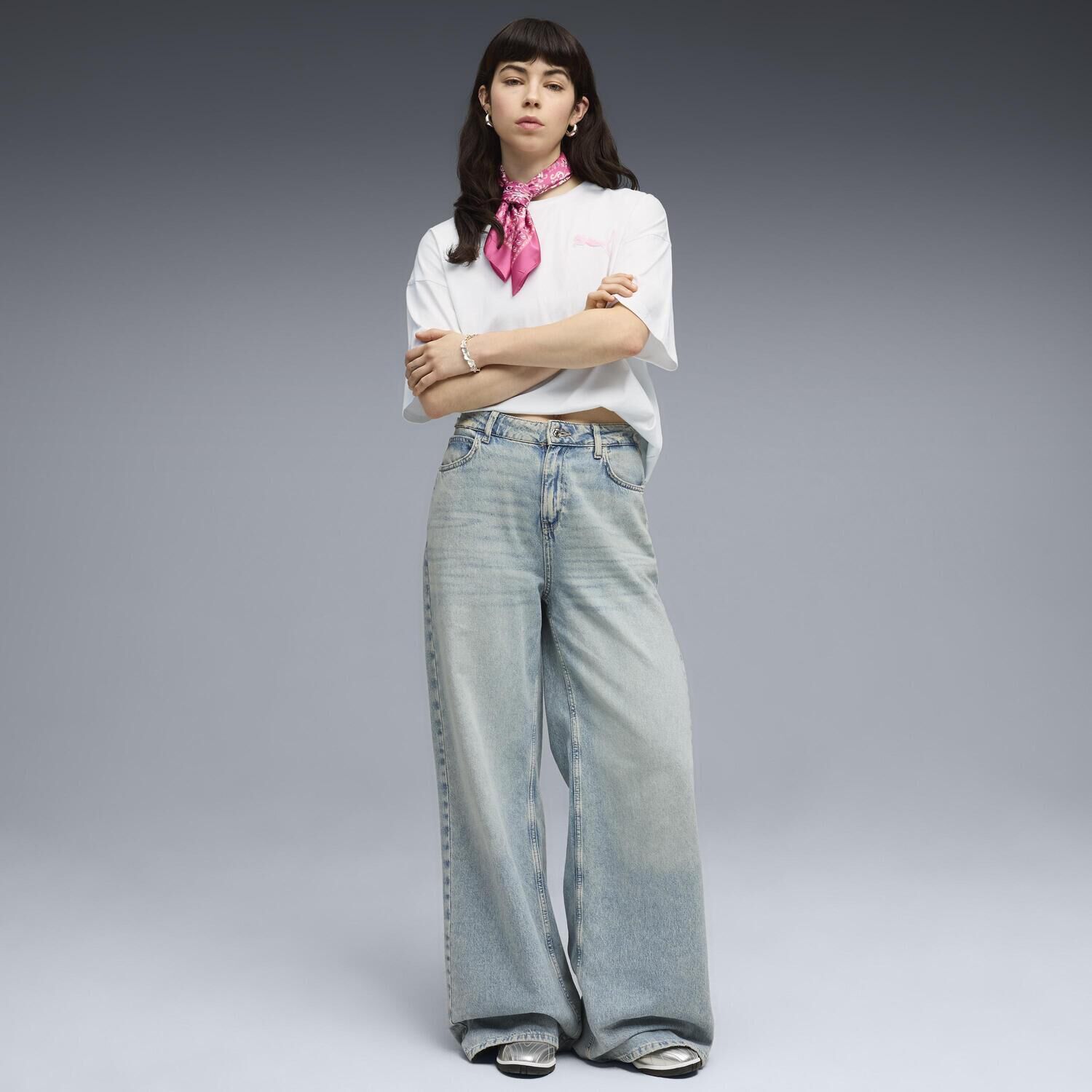 PUMA「【PUMA ｳｪｱ】W GRAPHICS BUBBLEOVERSIZED TEE」|Tシャツ・カットソー|