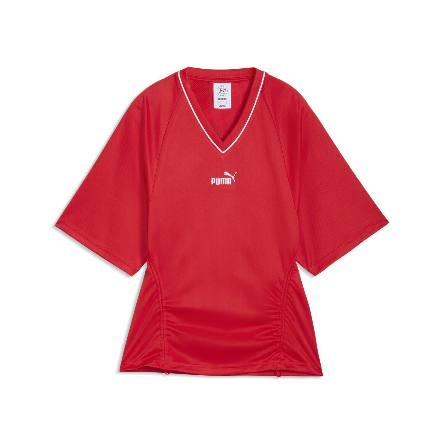 PUMA「【PUMA ｳｪｱ】W F.P.ARCHIVE FOOTBALL Shirt」|Tシャツ・カットソー|レッド