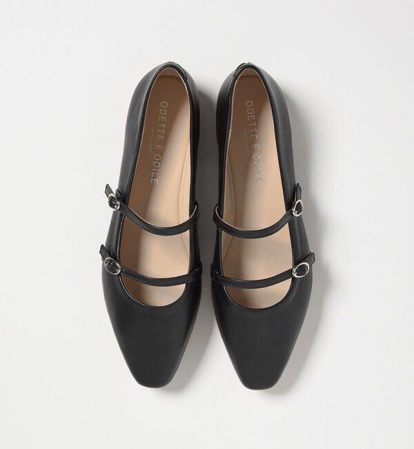 ODETTE E ODILE「【WEB限定】2ベルト フラット10■」|パンプス|BLACK