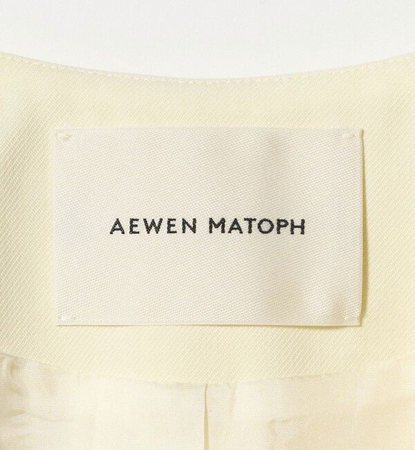 AEWEN MATOPH「＜AEWEN MATOPH＞Uネックショートジャケット」|ノーカラージャケット|