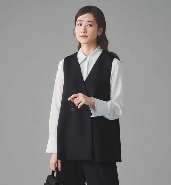 UNITED ARROWS「バイカラー レギュラーシャツブラウス」|シャツ・ブラウス|