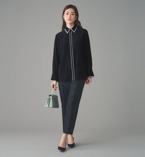 UNITED ARROWS「バイカラー レギュラーシャツブラウス」|シャツ・ブラウス|