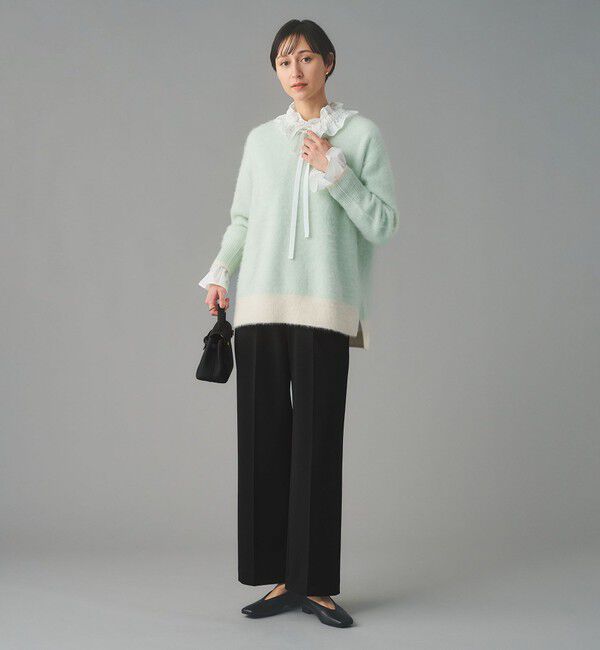 UNITED ARROWS「SPONGY タック ワイドパンツ」|スラックス|