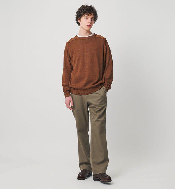 UNITED ARROWS「テープヤーン 天竺編み  クルーネック サマーニット」|ニット・セーター|